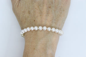Bracelet PITATÉ avec perles blanches