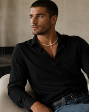 Charger l'image dans la galerie, Collier UNISEXE – Perles blanches d’eau douce &amp; fermoir en or 18k