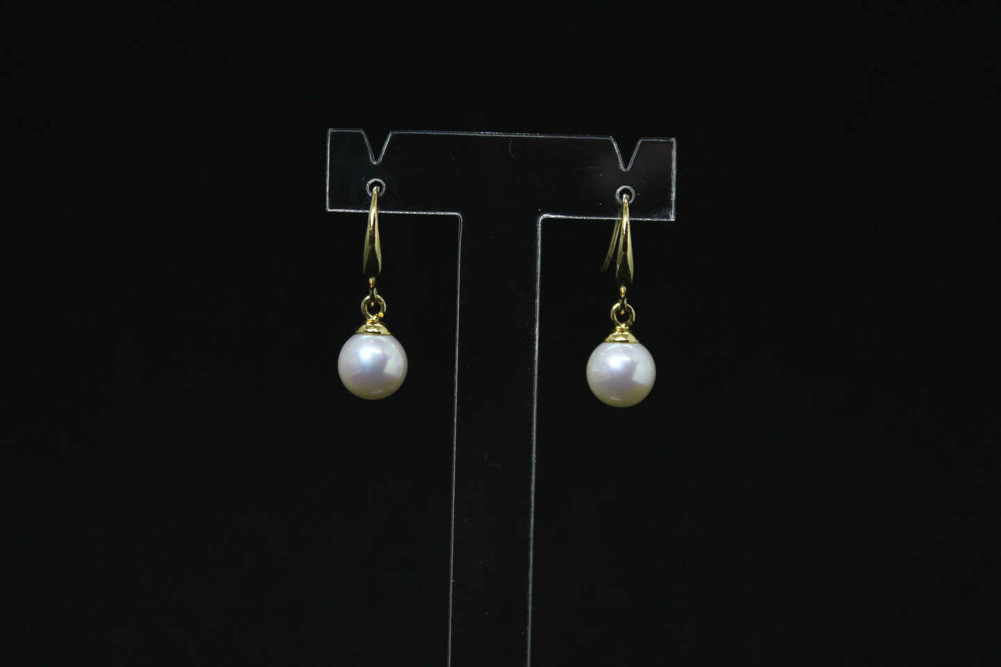 BO HITU – Boucles d’oreilles perles blanches & plaqué or 18K