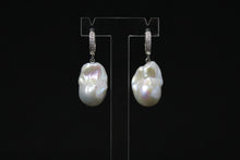Charger l&#39;image dans la galerie, BO Baroque PAE – Boucles d’oreilles perles baroques &amp; argent 925 zirconium