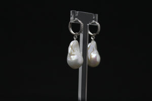 BO Baroque PAE – Boucles d’oreilles perles baroques & argent 925 zirconium