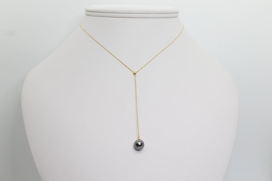 Collier RAVANUI – Perle de Tahiti & chaîne en or jaune 18K