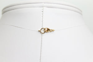 Collier invisible TAHITI – Perle noire de Tahiti sur fil nylon & fermoir plaqué or 14K