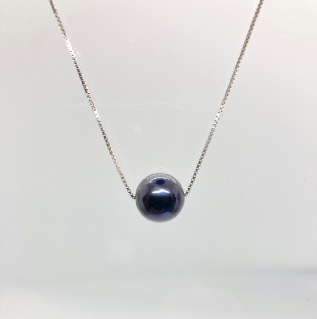 Collier MOEA : Perle d'eau douce avec chaîne en Argent