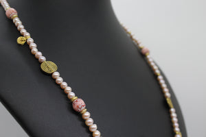 Collier  MAUPITI Avec perles roses d'eau douce