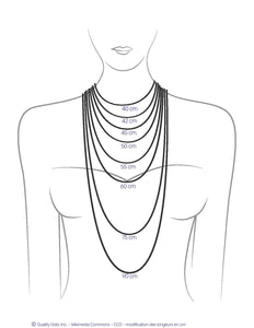 Collier TINA : Perles d'eau douce avec chaîne en Argent